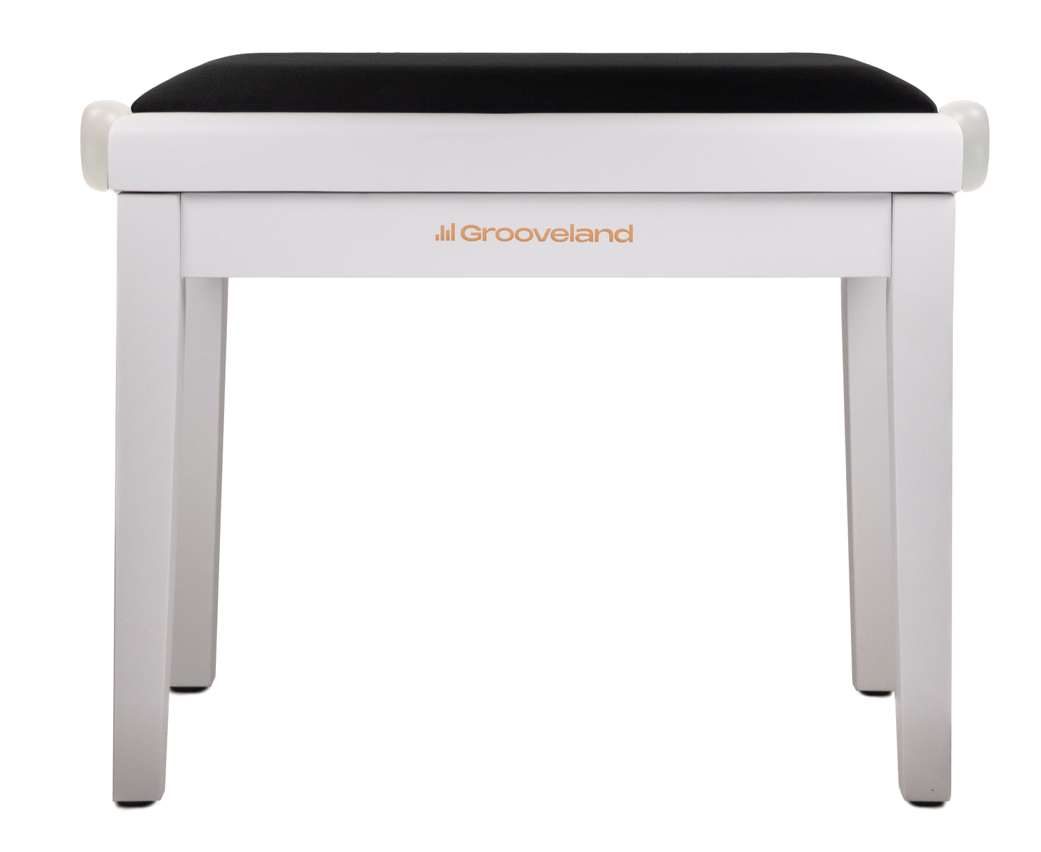 Grooveland KB200 Panchina per pianoforte (Bianco Opaco, Seduta Nera)
