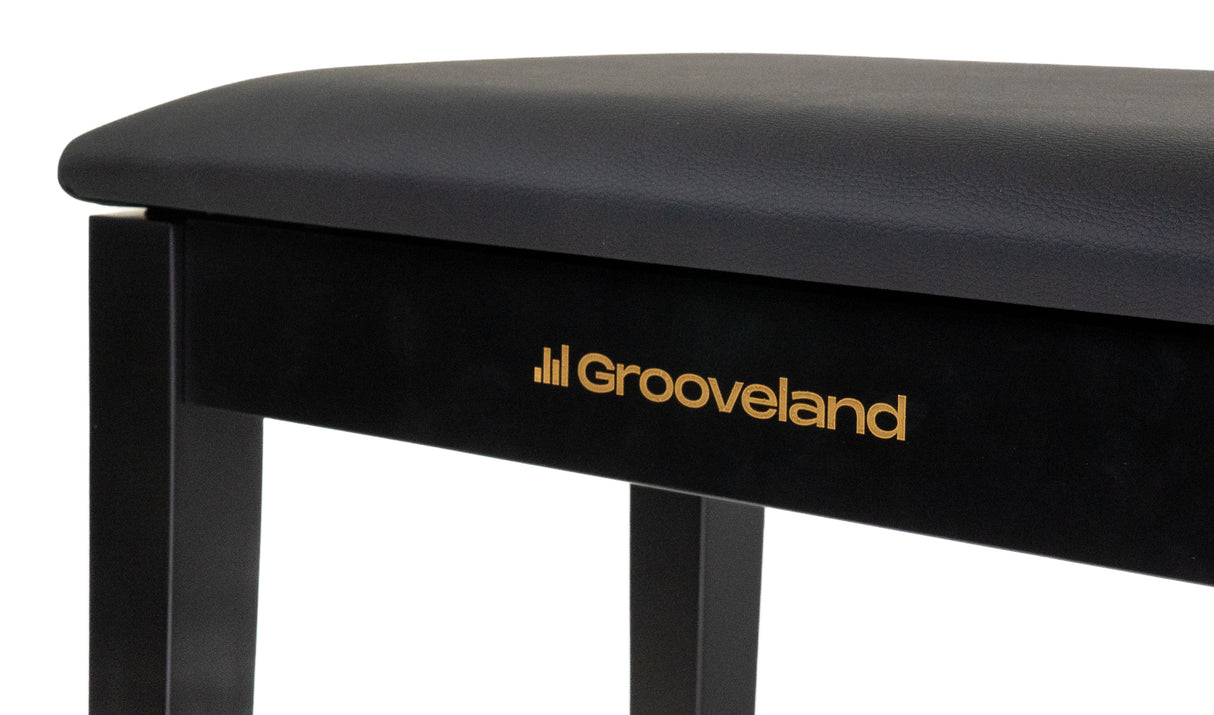 Grooveland KB100 Panchina per pianoforte (Nero opaco)