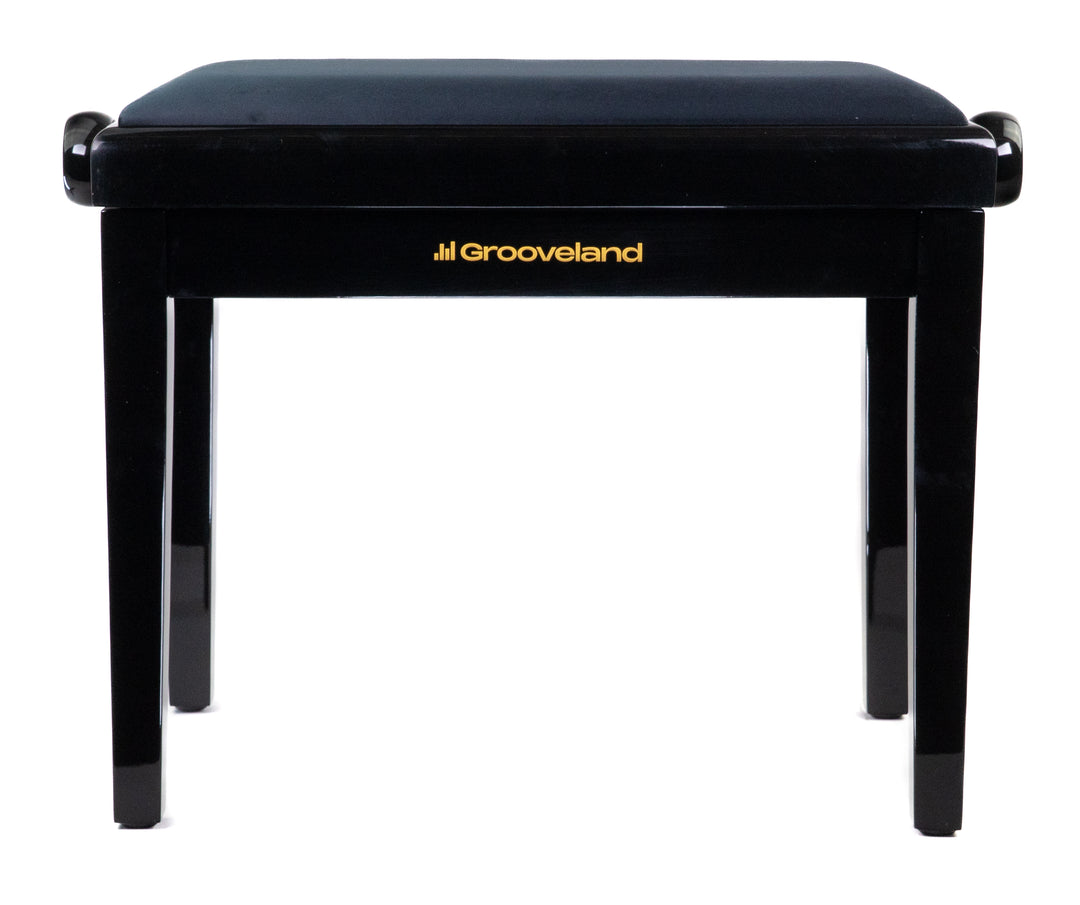 Grooveland KB200 Panchina per Pianoforte (Nero Lucido)