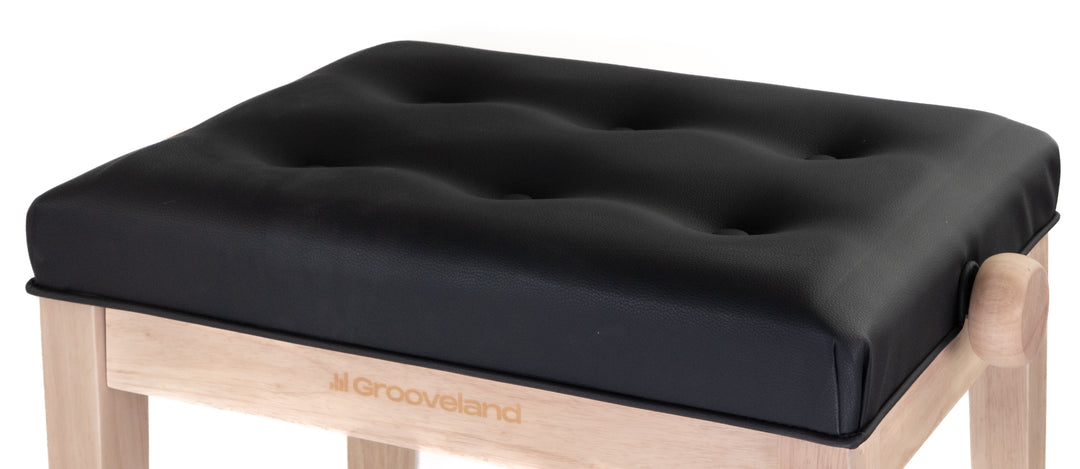 Grooveland KB300 Panchina per Pianoforte (Naturale/nero)