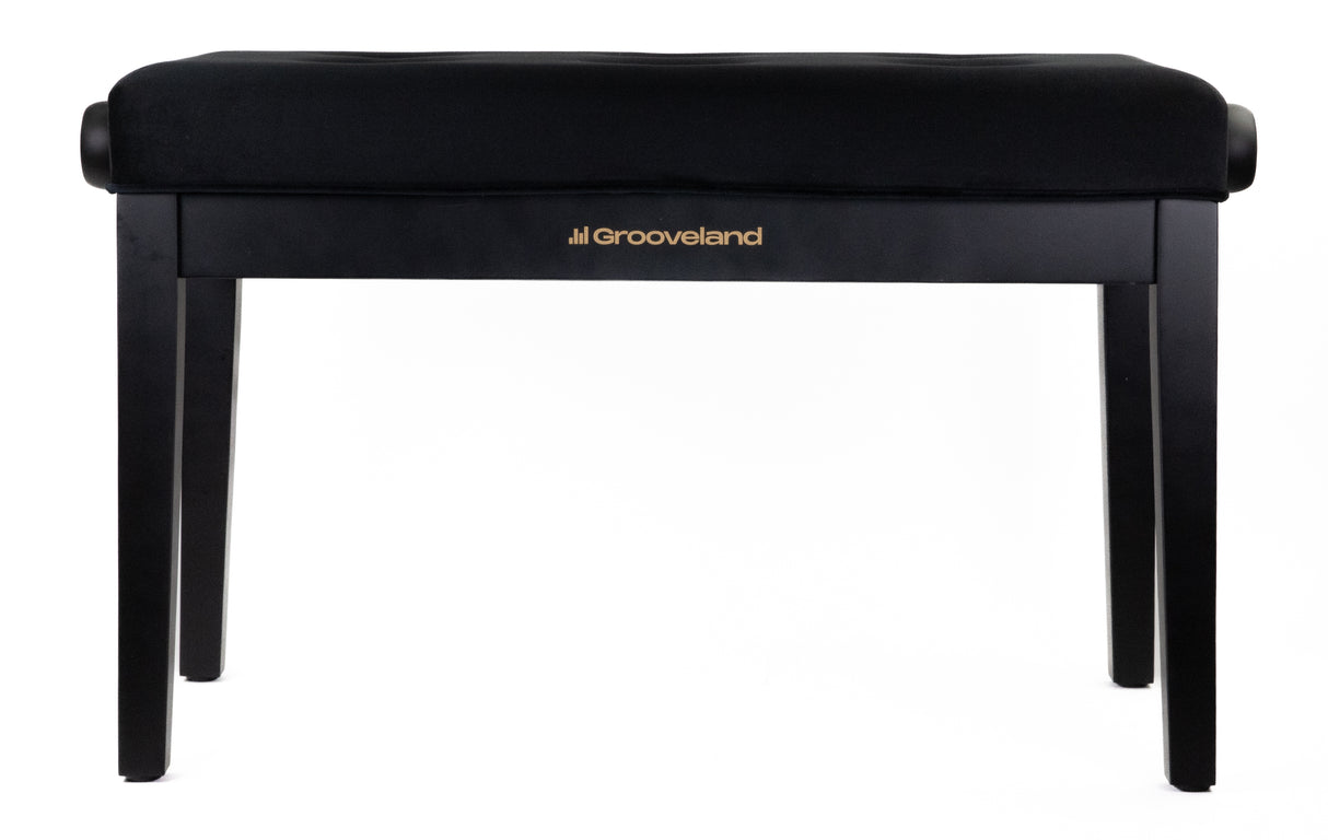Grooveland KB320 Doppia Panchina per Pianoforte (Matte Black)