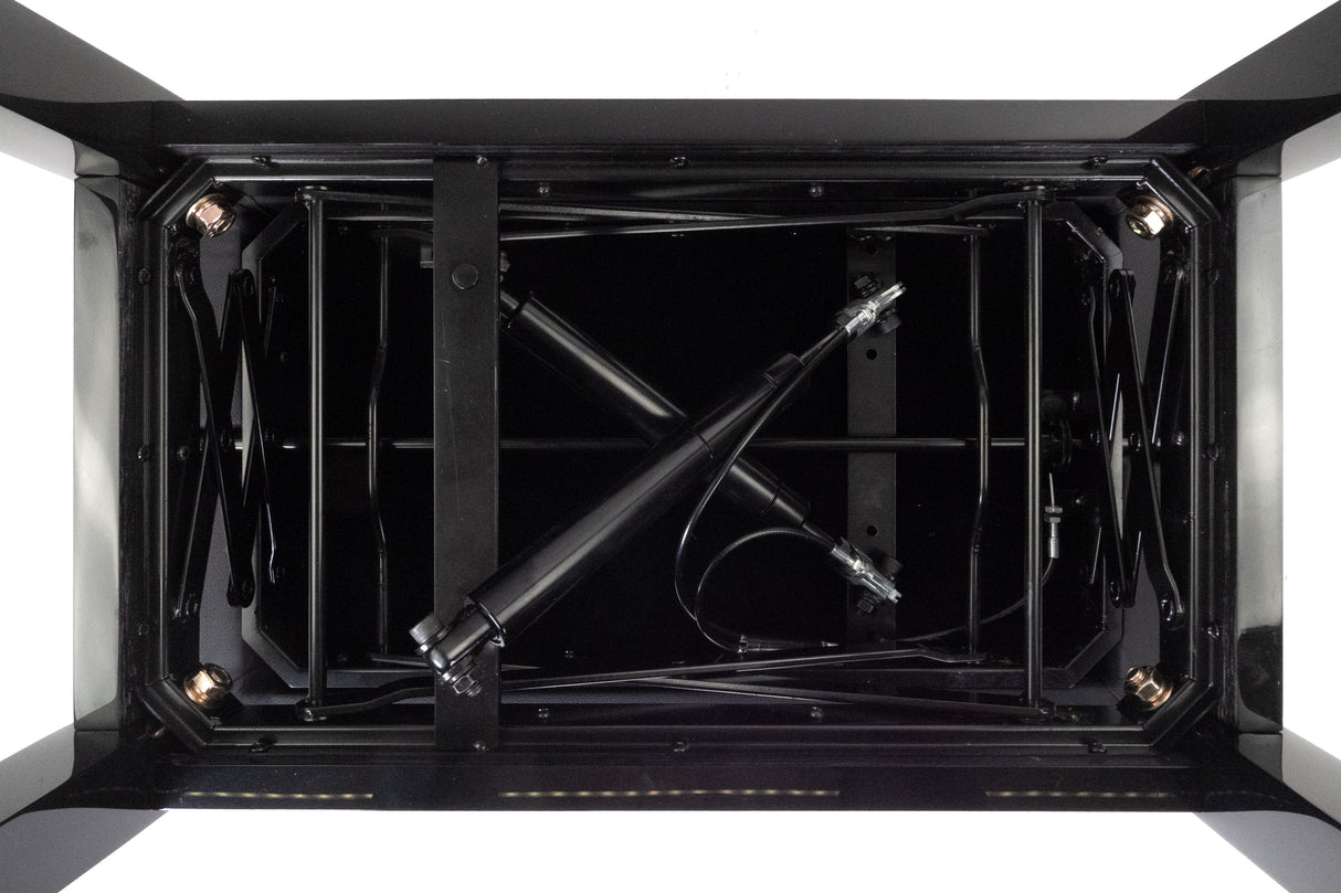 Grooveland KB400 Panchina per pianoforte idraulica (Nero Lucido)