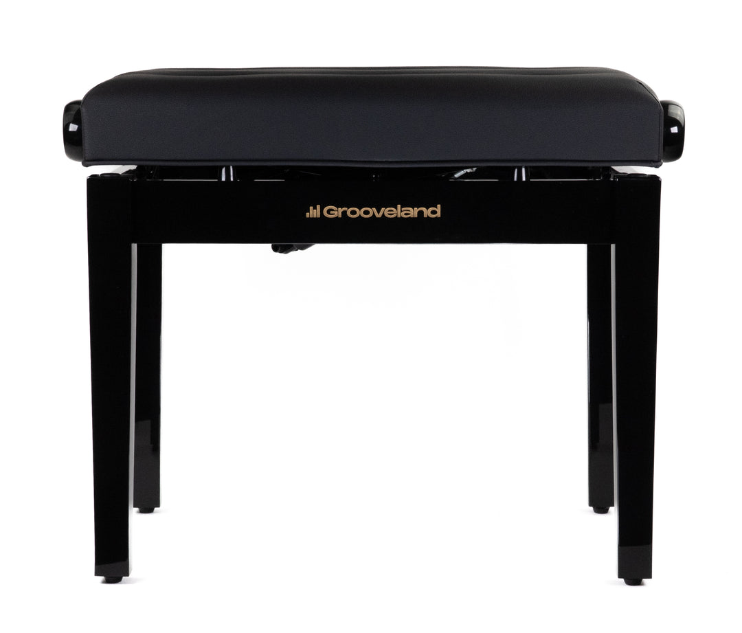 Grooveland KB400 Panchina Idraulica per Pianoforte (Black Lucido)