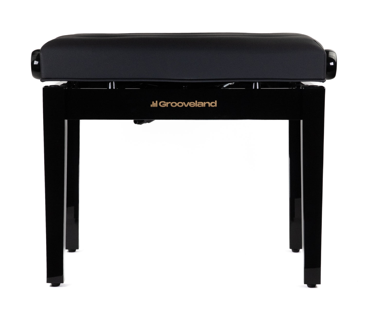 Grooveland KB400 Panchina per pianoforte idraulica (Nero Lucido)