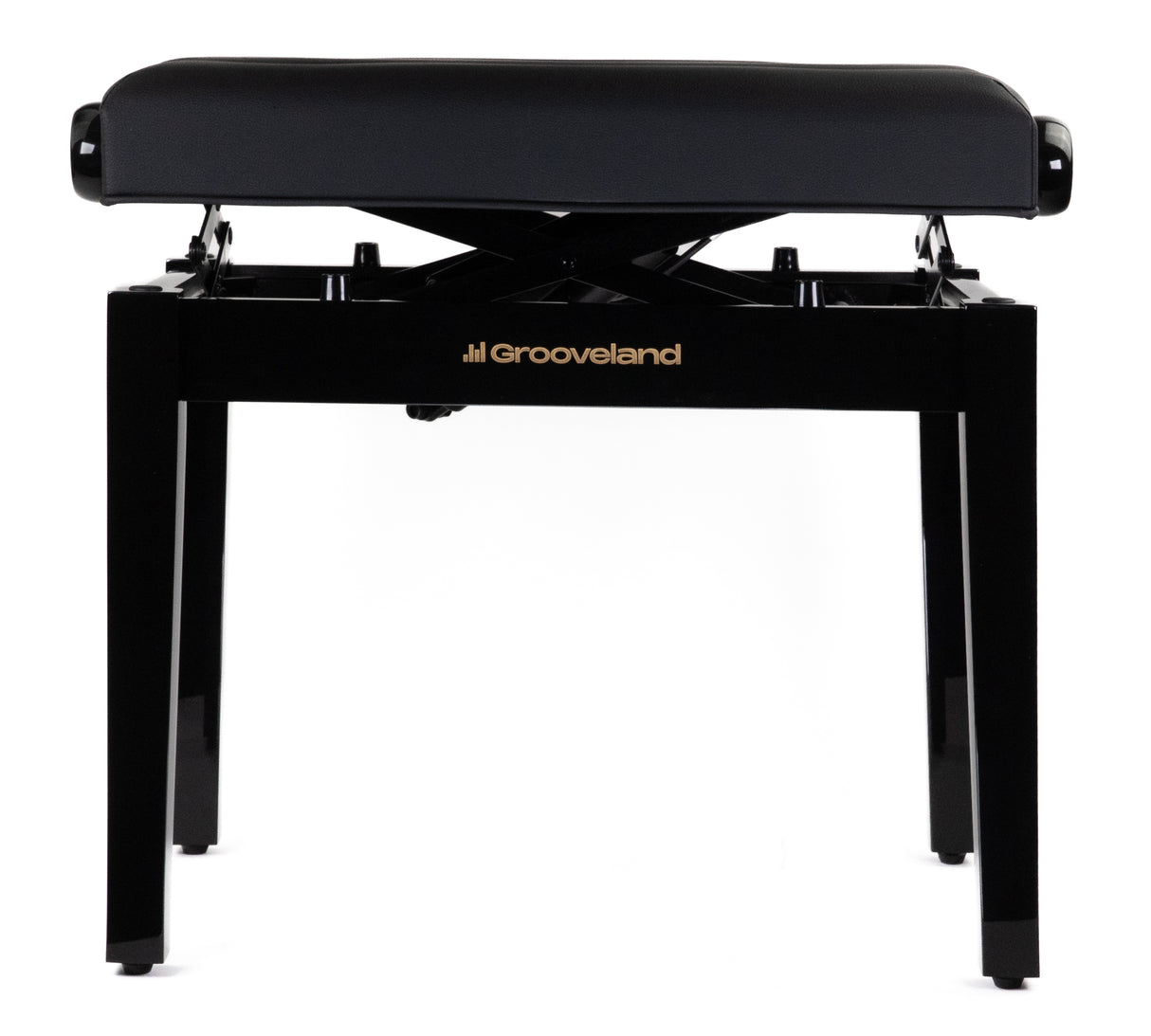 Grooveland KB400 Panchina per pianoforte idraulica (Nero Lucido)