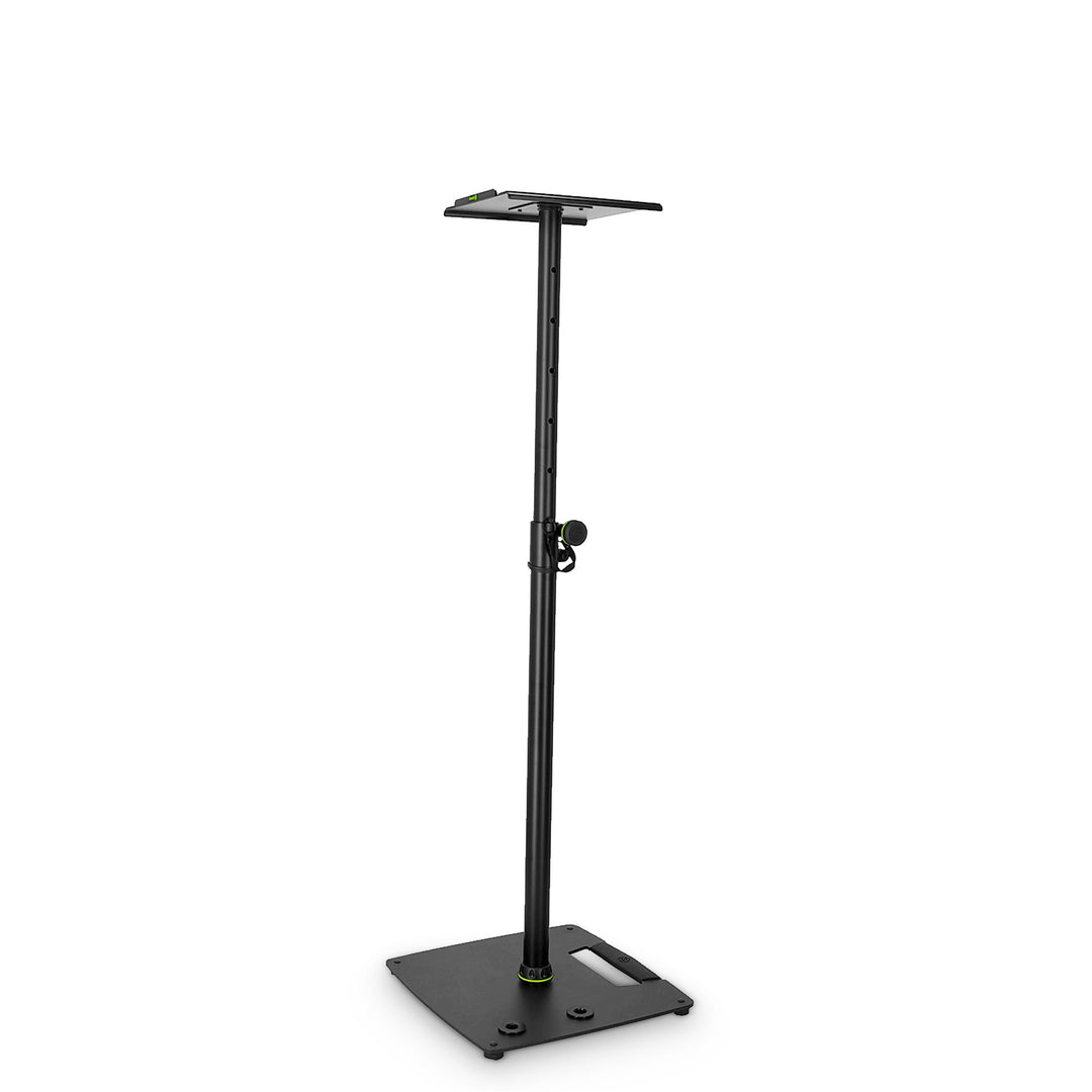 Gravity SP 3202 CS B - Supporto per altoparlante per monitor da studio con base quadrata in acciaio
