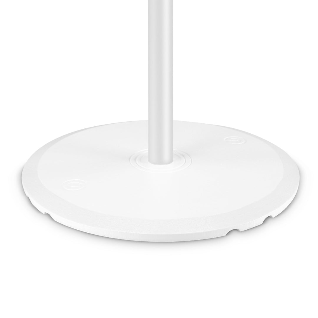 Gravity SSP WB SET 1 W - Supporto per altoparlante con base e piastra zavorrata in ghisa, bianco