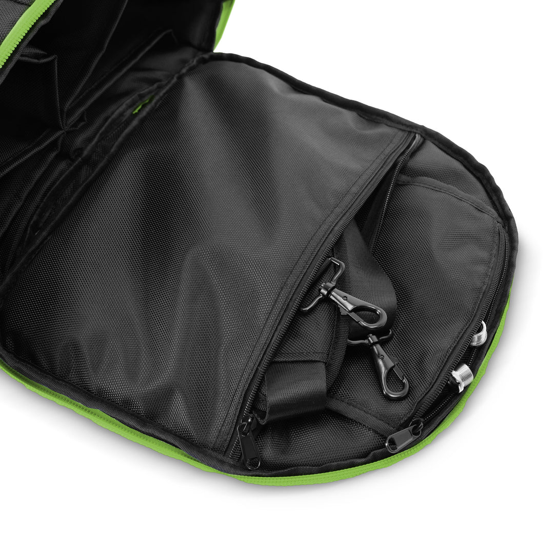 Gravity TBG MS 6 B - Borsa da trasporto touring per fino a sei stativi per microfono, con ruote