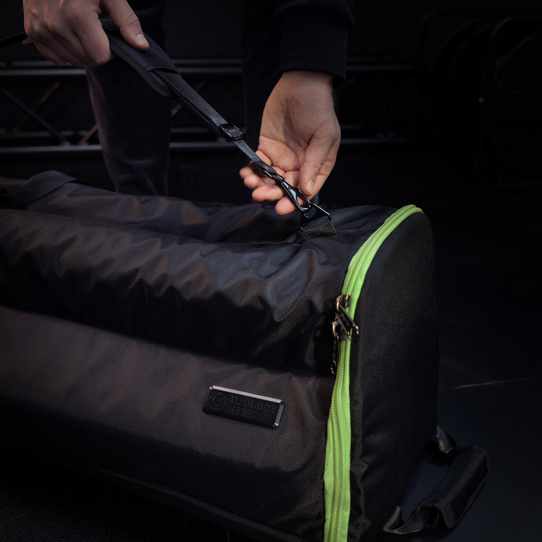 Gravity TBG MS 6 B - Borsa da trasporto touring per fino a sei stativi per microfono, con ruote