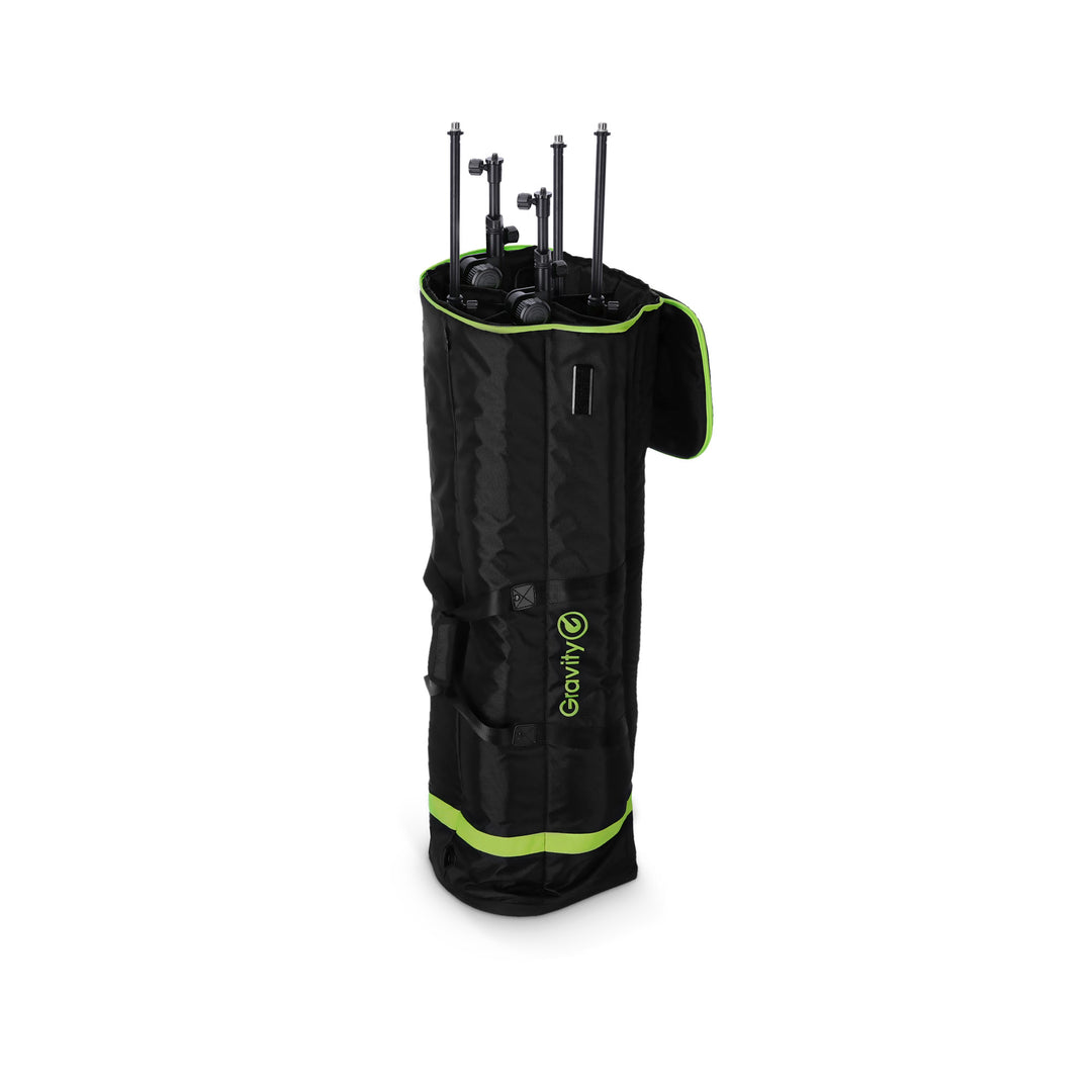 Gravity TBG MS 6 B - Borsa da trasporto touring per fino a sei stativi per microfono, con ruote