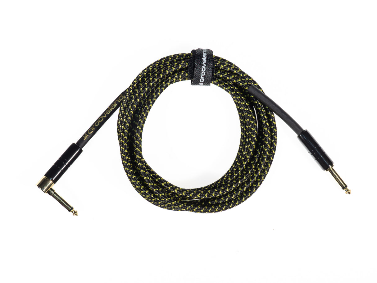 Grooveland Tweed Angled Cavo per Chitarra (3m - Nero)