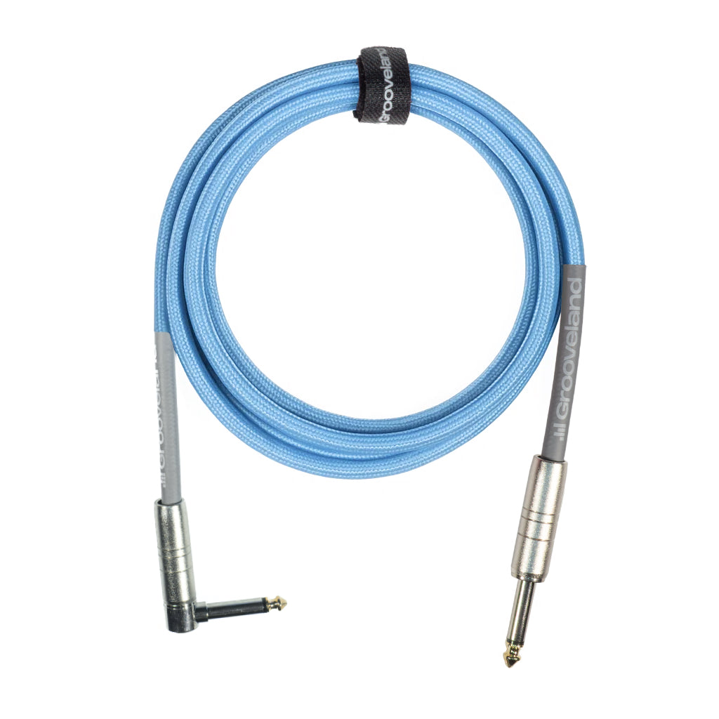 Grooveland Tweed Angled Cavo per Chitarra (3m - Blu)