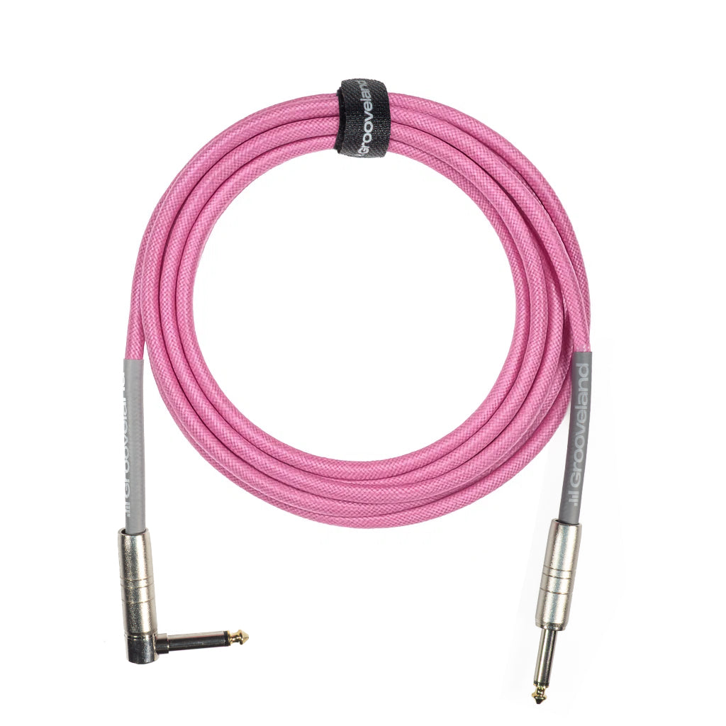 Grooveland Tweed Angled Cavo per Chitarra (3m - Rosa)