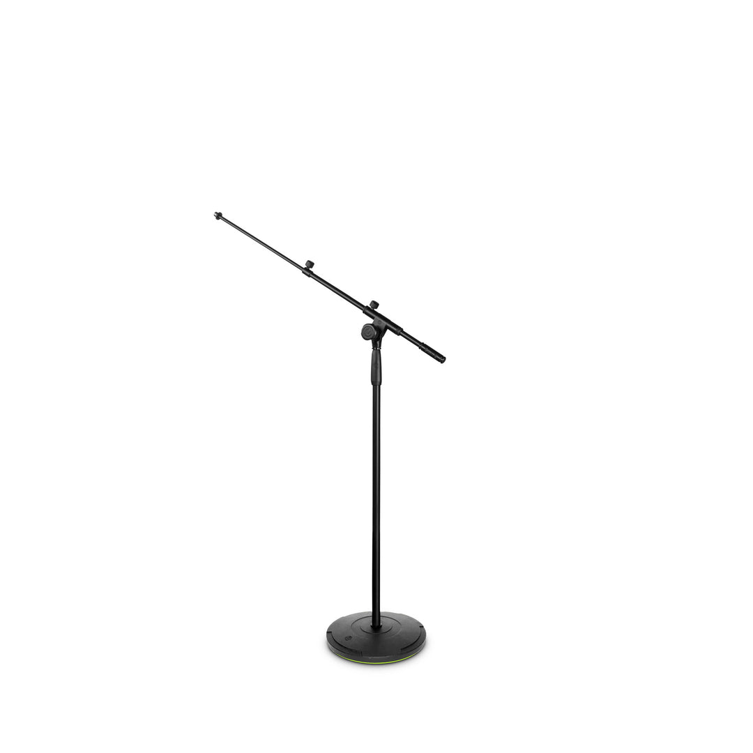 Gravity TMS 2322 – supporto per microfono della serie Touring con base rotonda e regolazione a 2 punti, asta telescopica