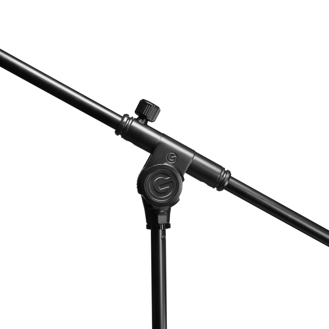 Gravity TMS 2322 – supporto per microfono della serie Touring con base rotonda e regolazione a 2 punti, asta telescopica