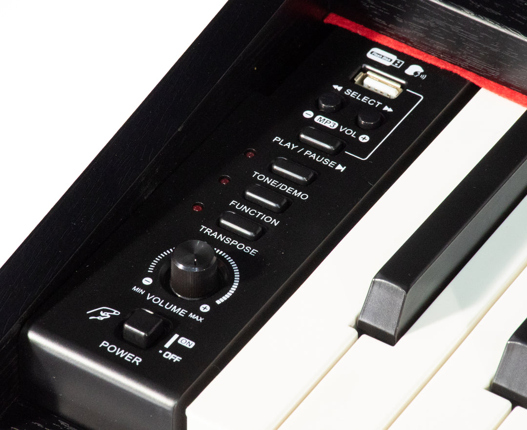 Grooveland DDP-140 Pianoforte elettrico (Nero) bundle