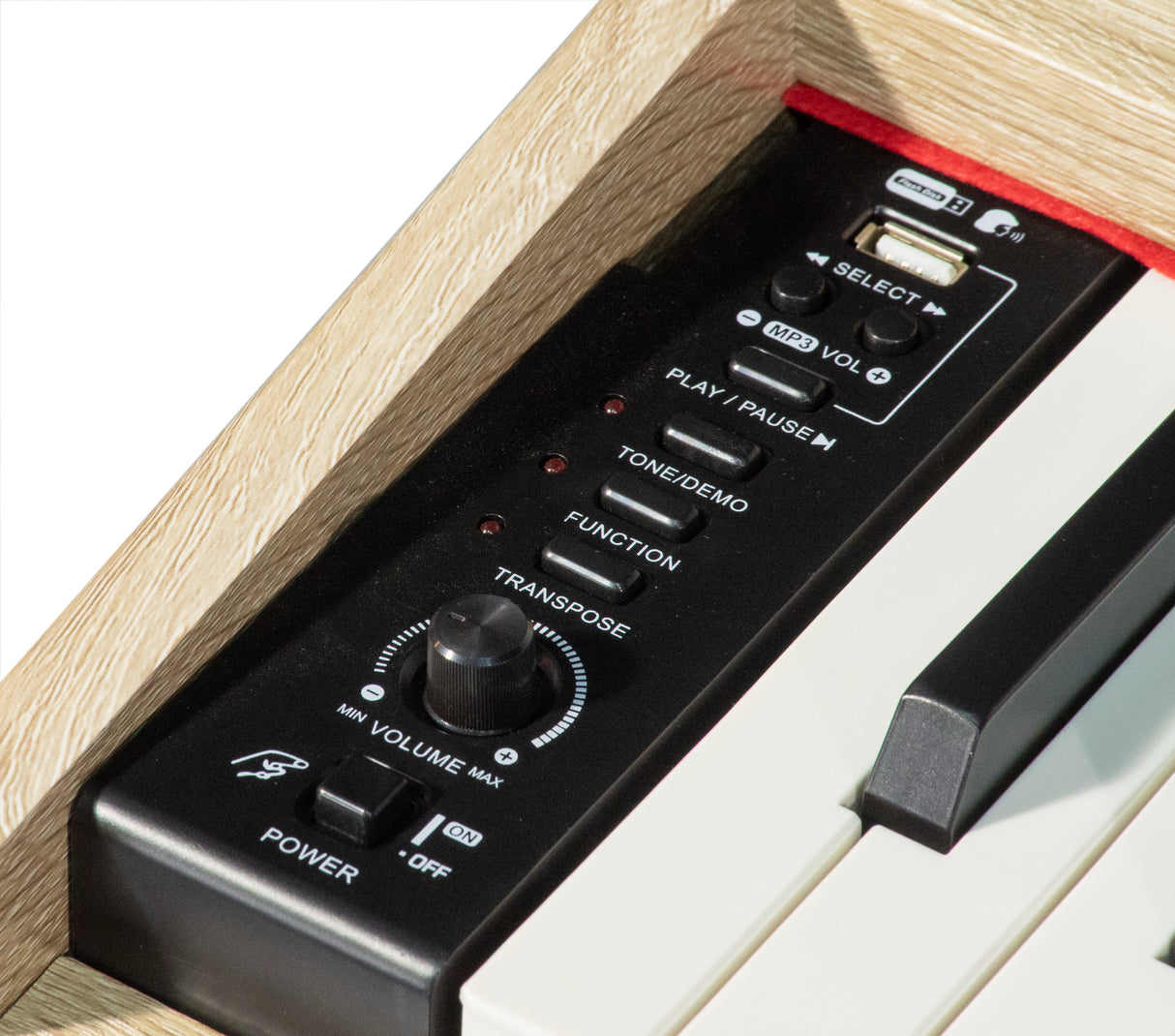 Grooveland DDP-140 El Klaver (Træ) Bundle