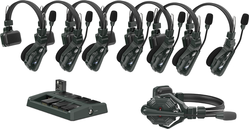 Hollyland Solidcom C1 Sistema Intercom Wireless Full Duplex con 8 headsets