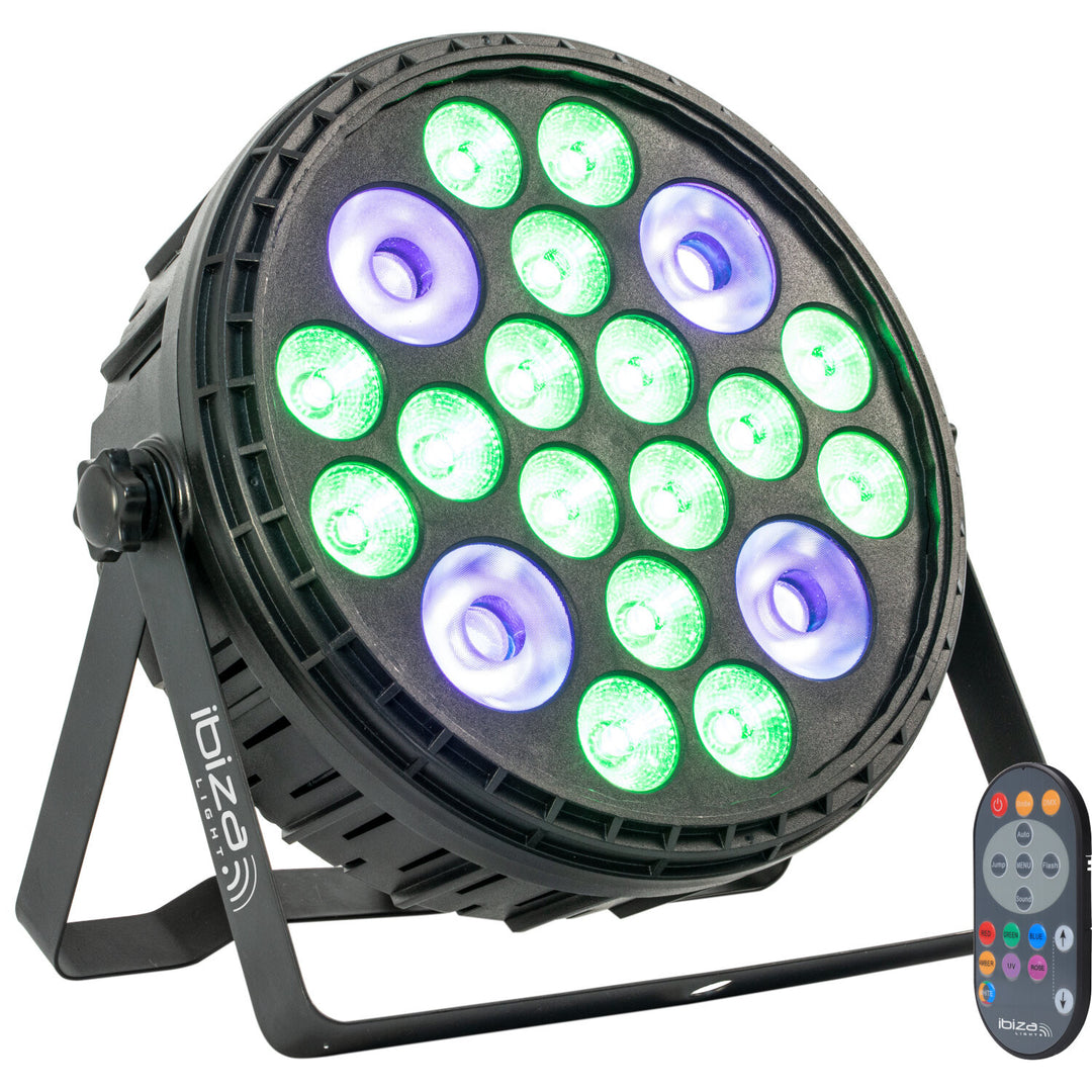 Ibiza XL RGBW+UV Parlampe (16x6 + 4x30W)