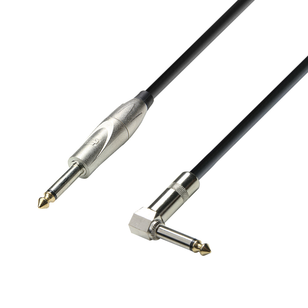 Cavo Strumento Jack 6.3 mm mono a Jack Angolato 6.3 mm mono