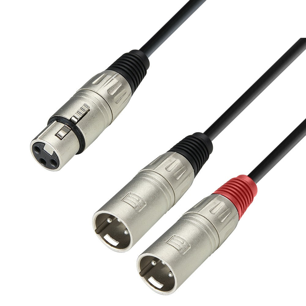 Cavo Split 1x XLR femmina a 2x XLR maschio (1m)