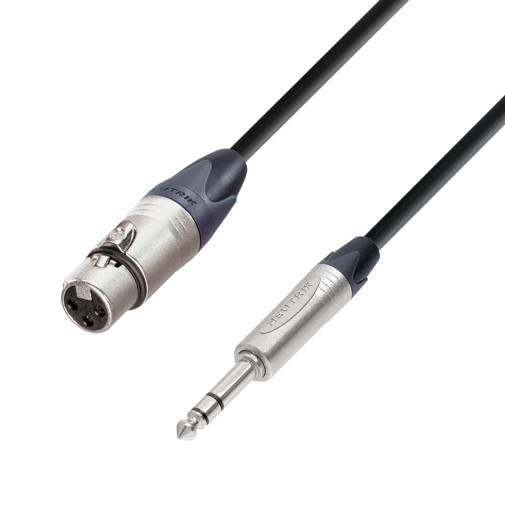 Neutrik Microphone Signal Cable XLR Female to 6.3 mm Jack stereo