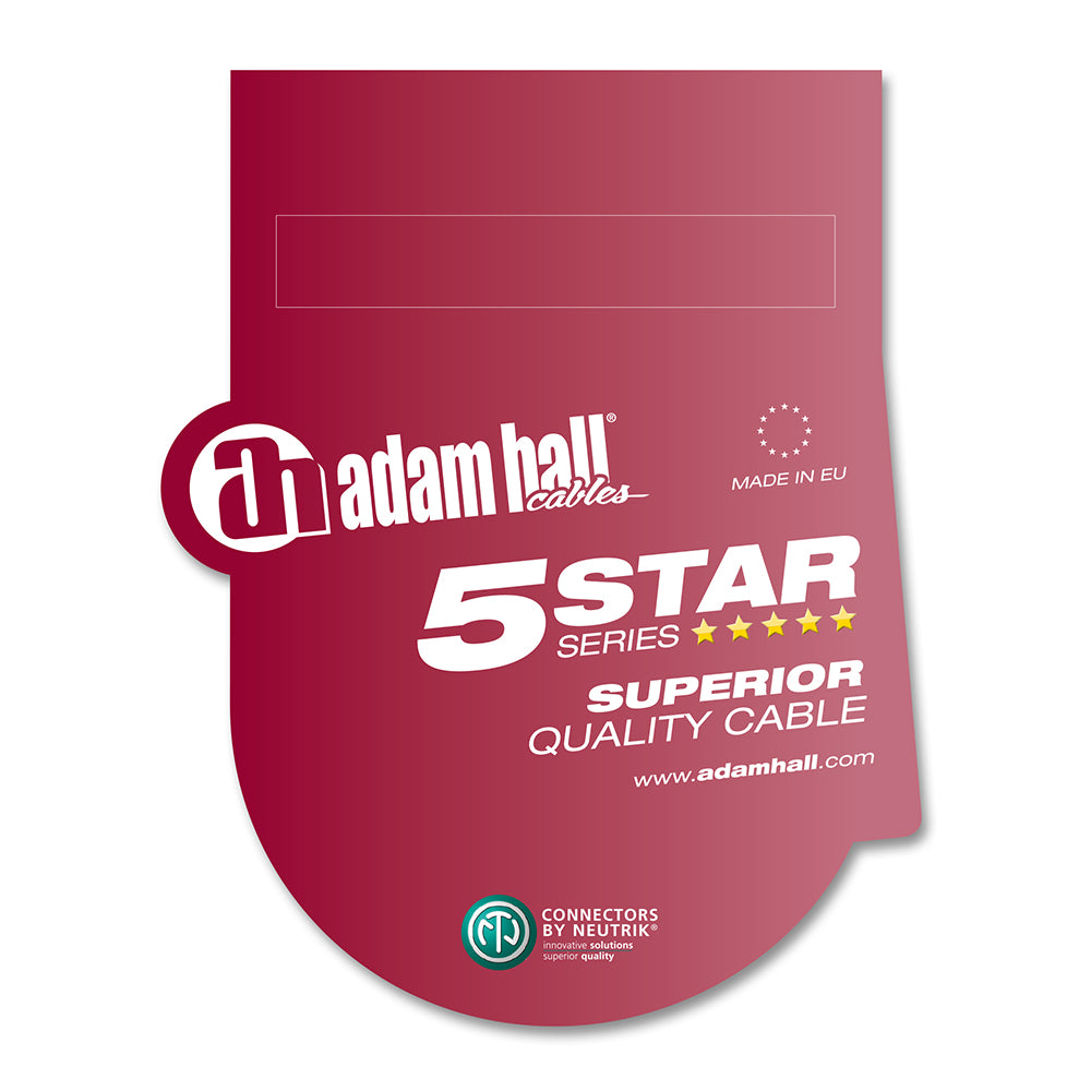 Adam Hall Cables 5 STAR 4 x 2,5 SPEAKON 10 m - Højttalerkabel Neutrik speakON® 4-polet 4 x 2,5 mm² | 10 m