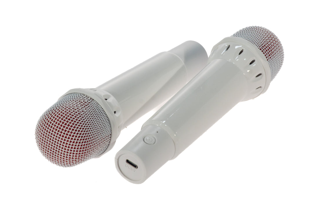 Impianto Karaoke con 2 Microfoni (Hvid)