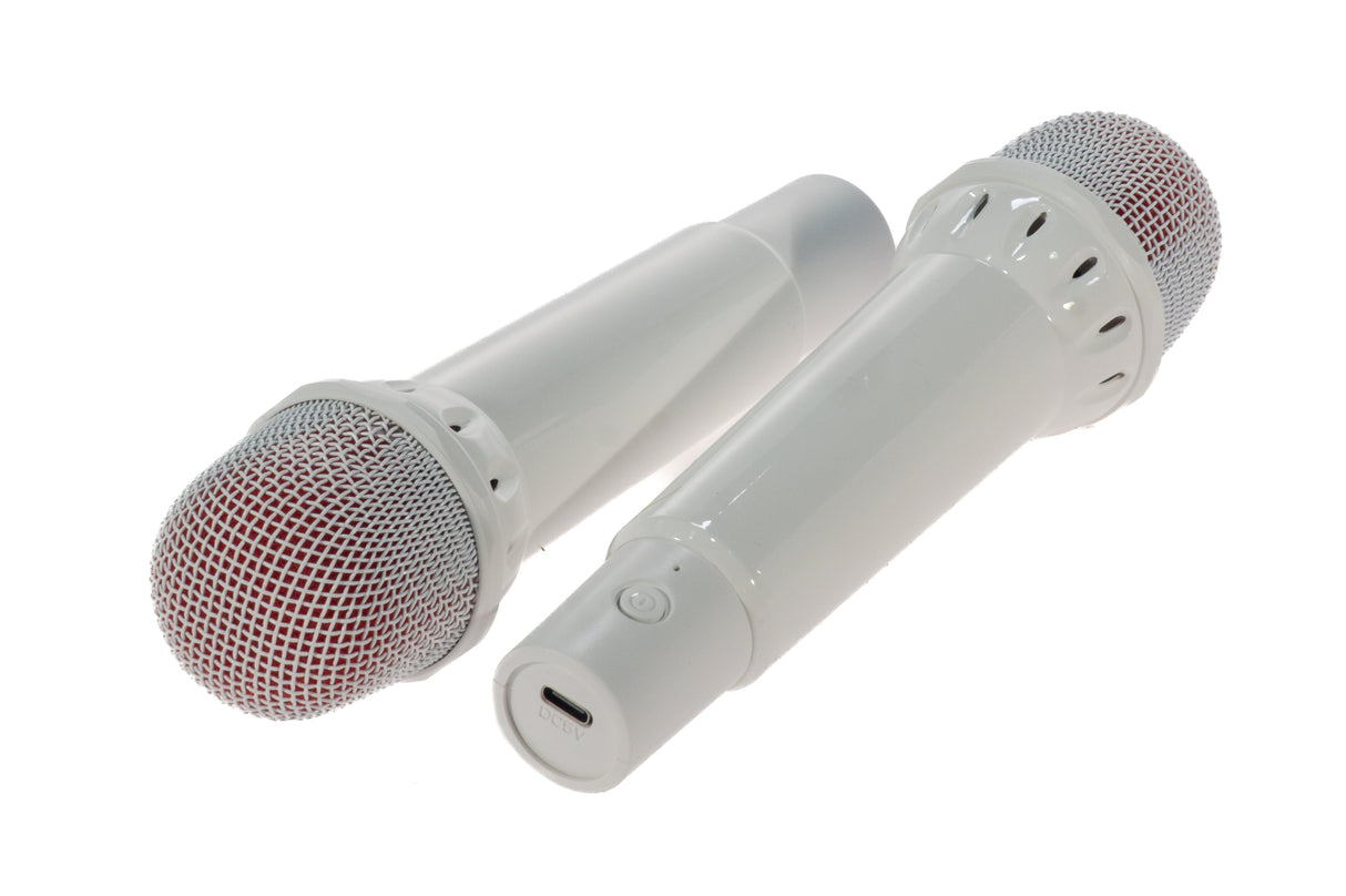 Impianto Karaoke con 2 Microfoni (Hvid)