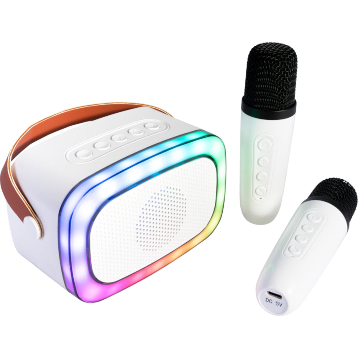 Ibiza Smart Karaoke Bluetooth Speaker with 2 Wireless Microphones