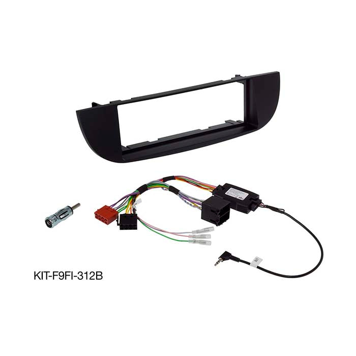 Kit di montaggio Alpine 9" Fiat 500 prima del restyling/nero
