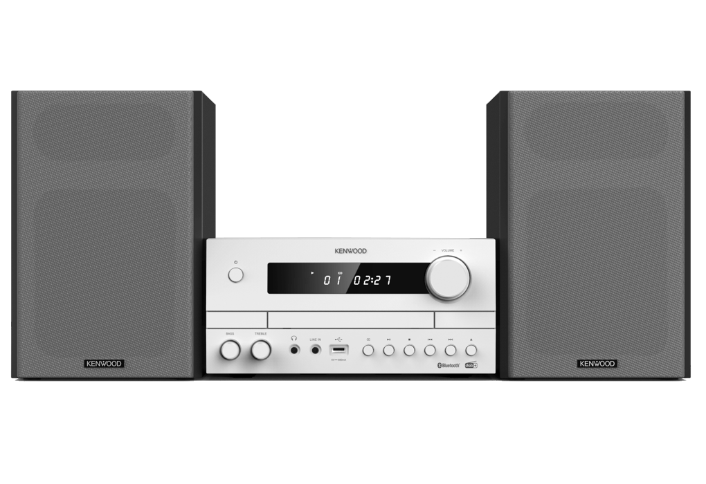 Kenwood M-822DAB Mini System with Bluetooth and DAB+ (White)
