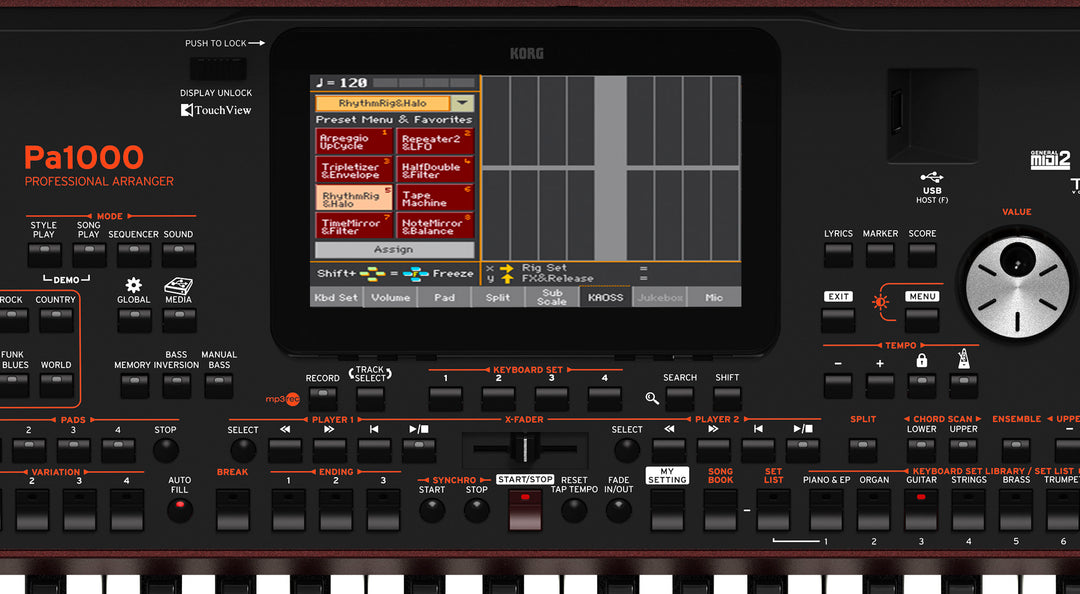 Korg PA-1000 Tastiere (Bordeux)