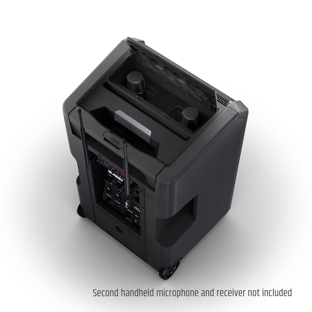 LD Systems ANNY® 10 HHD B5 - 10" bærbart batteridrevet Bluetooth® PA-system med mixer og 1x trådløs håndholdt mikrofon