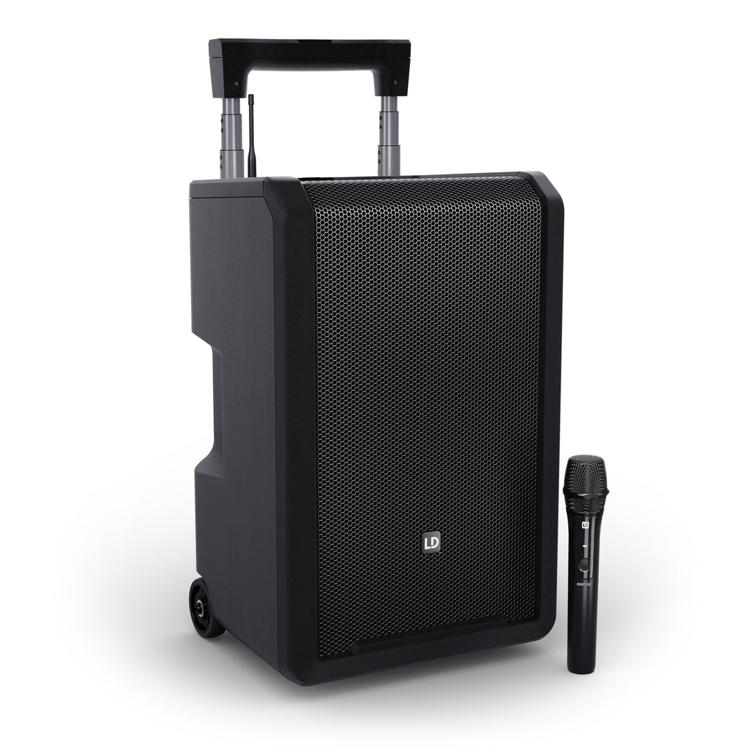 LD Systems ANNY® 10 HHD B6 - sistema PA portatile alimentato a batteria Bluetooth® da 10" con mixer e 1x microfono palmare wireless