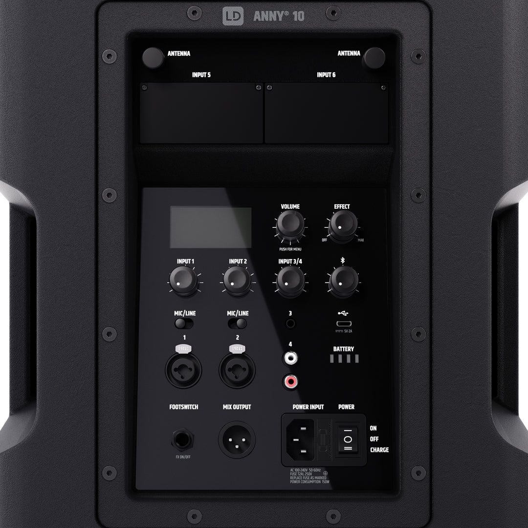 LD Systems ANNY® 10 - 10" sistema PA portatile a batteria Bluetooth® con mixer