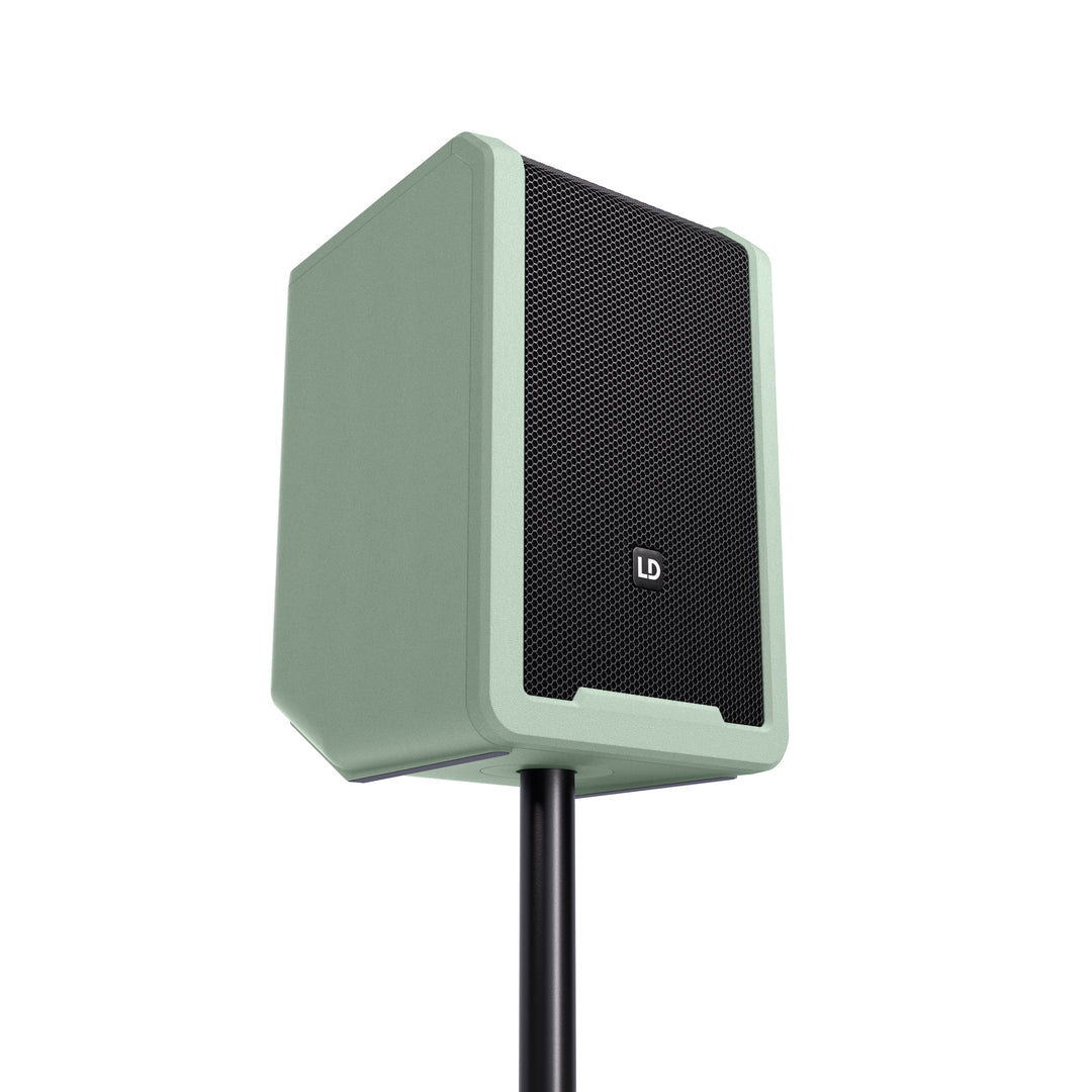 LD Systems ANNY® 8 BPH B5 GN - Altoparlante PA portatile Bluetooth® alimentato a batteria con mixer e 1x microfono headset (incl. bodypack), Adventure Green