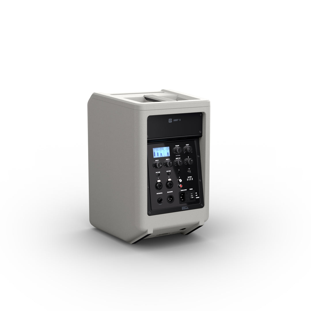 LD Systems ANNY® 8 G - Altoparlante PA portatile a batteria Bluetooth® con mixer, Urban Grey