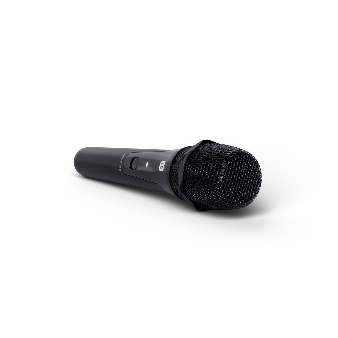 LD Systems ANNY® 8 HHD B5 W - Bærbar batteridrevet Bluetooth® PA-højttaler med mixer og 1x trådløs håndholdt mikrofon, ren hvid