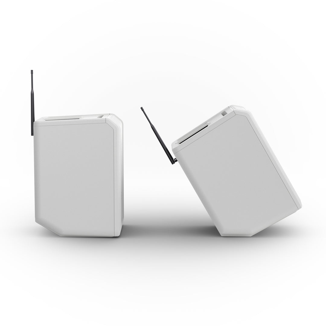 LD Systems ANNY® 8 HHD B5 W - Bærbar batteridrevet Bluetooth® PA-højttaler med mixer og 1x trådløs håndholdt mikrofon, ren hvid