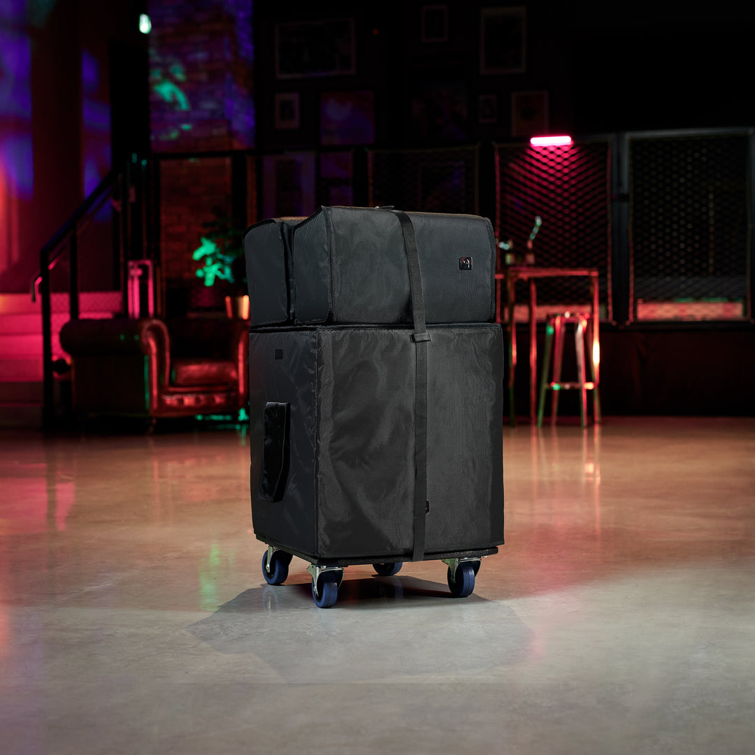 LD Systems DAVE 12 G4X BAG SET - Set di trasporto con base con ruote e copertura protettiva per DAVE 12 G4X