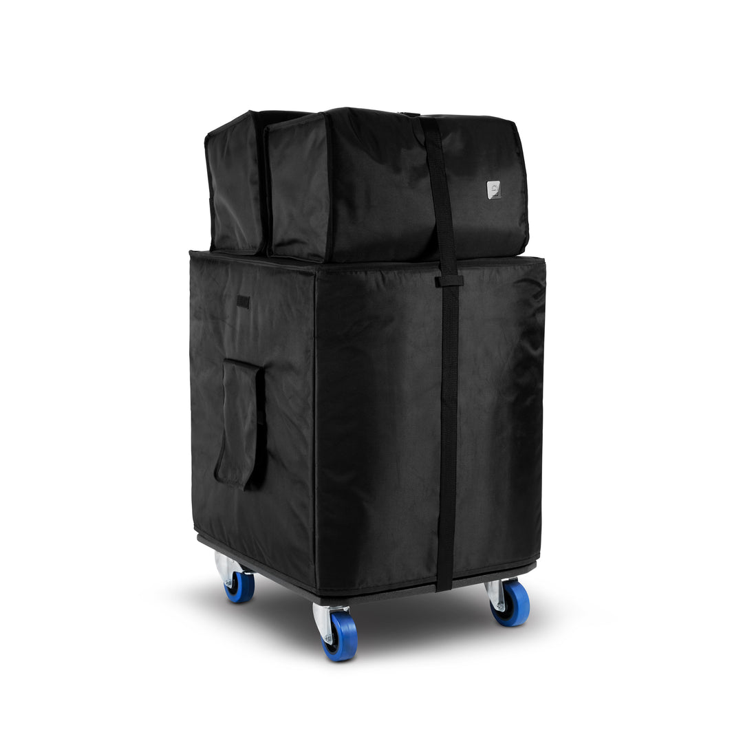 LD Systems DAVE 18 G4X BAG SET - Set per il trasporto con base con ruote e copertura protettiva per DAVE 18 G4X