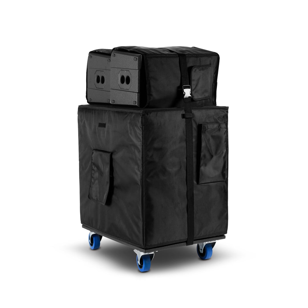 LD Systems DAVE 18 G4X BAG SET - Set per il trasporto con base con ruote e copertura protettiva per DAVE 18 G4X