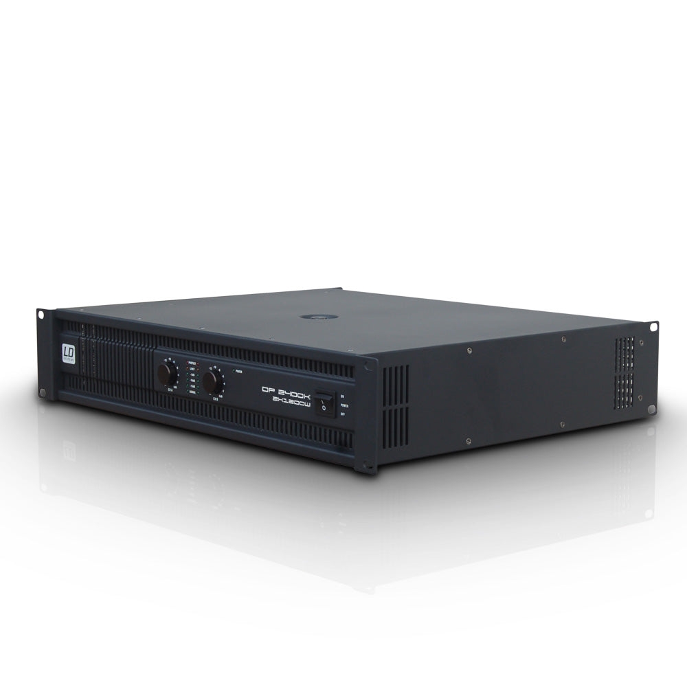 LD Systems DEEP2 2400 X - Amplificatore di Potenza (2x600W, 8 Ohm)