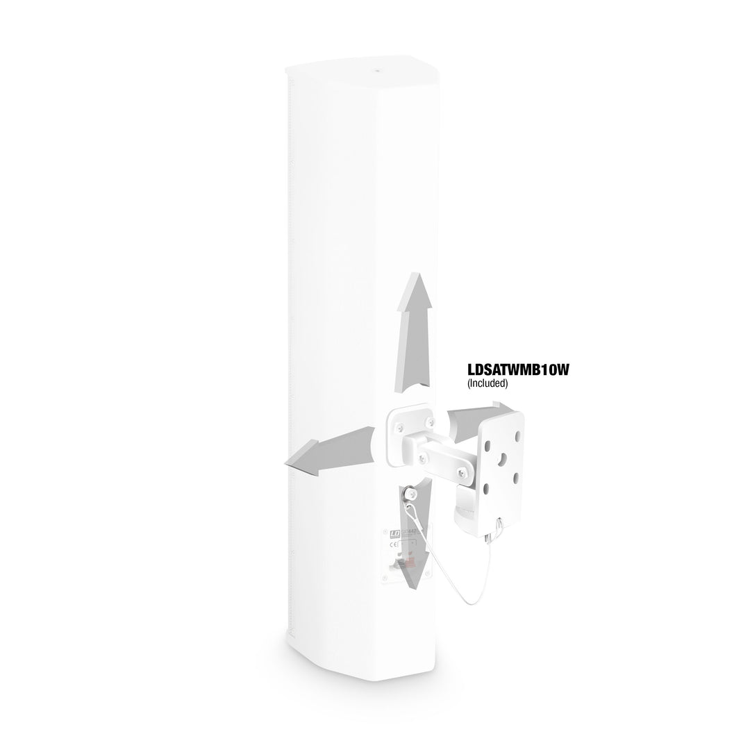 LD Systems SAT 442 G2 W - altoparlante passivo da installazione 4 x 4", bianco