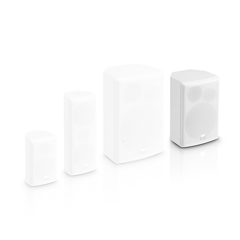 LD Systems SAT 62 G2 Set di Altoparlanti RMS (Bianco, 80W, 8 Ohm)