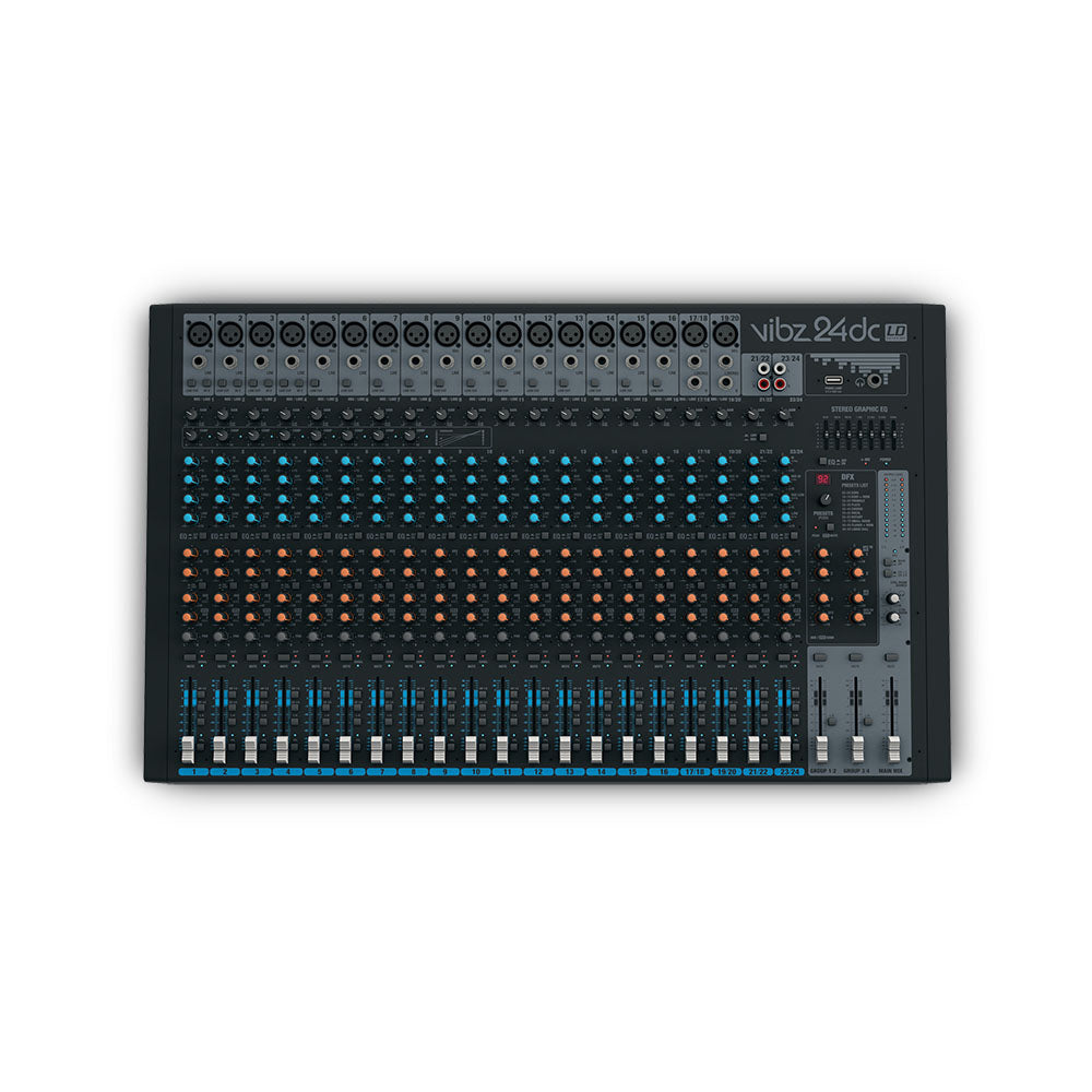 LD Systems VIBZ 24 DC - console mixer a 24 canali con DFX e compressore