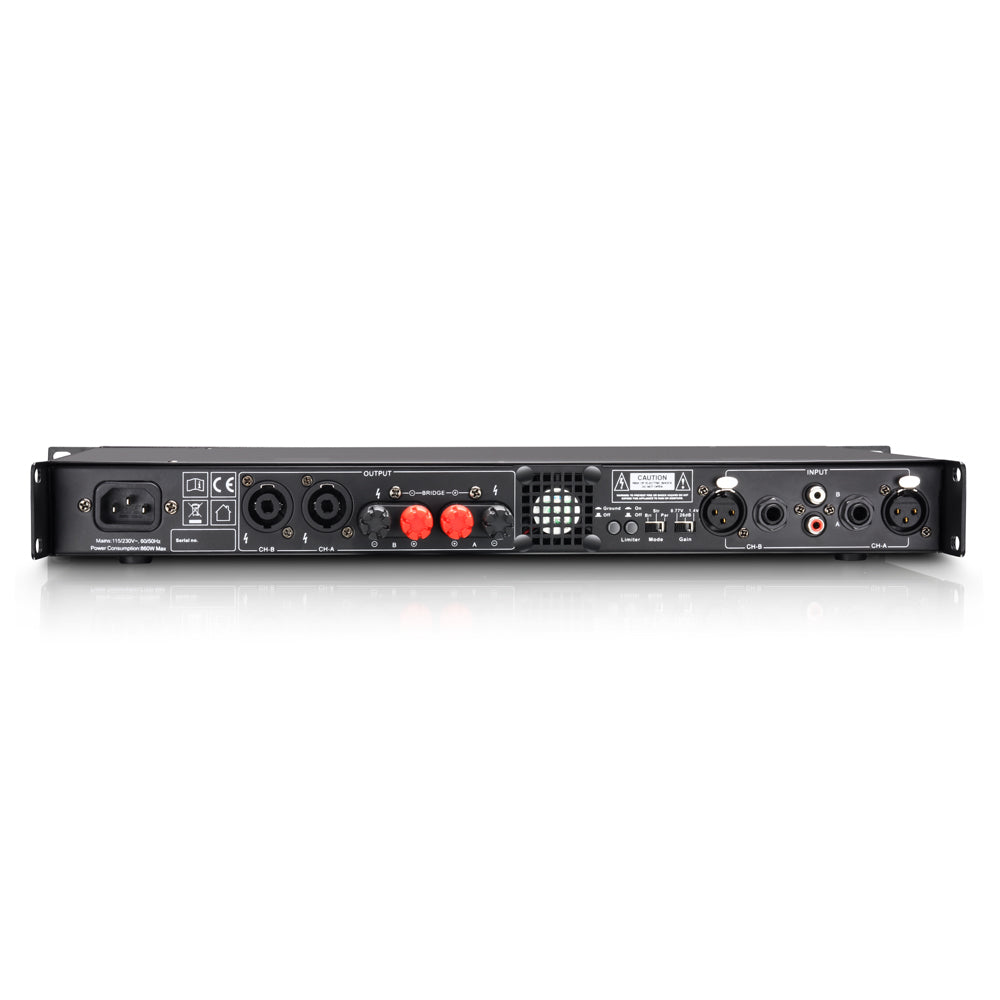 LD Systems XS 700 - Amplificatore di Potenza (2x200W, 8 Ohm)