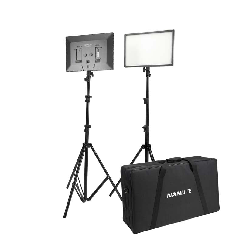 Nanlite LumiPad 25 LED 2 Light kit x2 with stand and bag