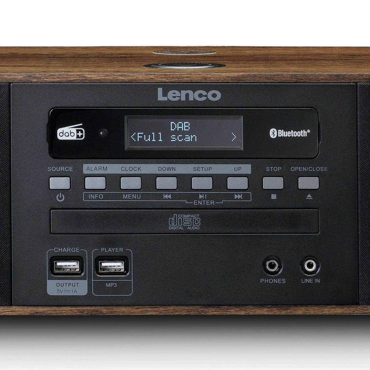 Lenco DAR-051WD DAB+ Radio (Brown)